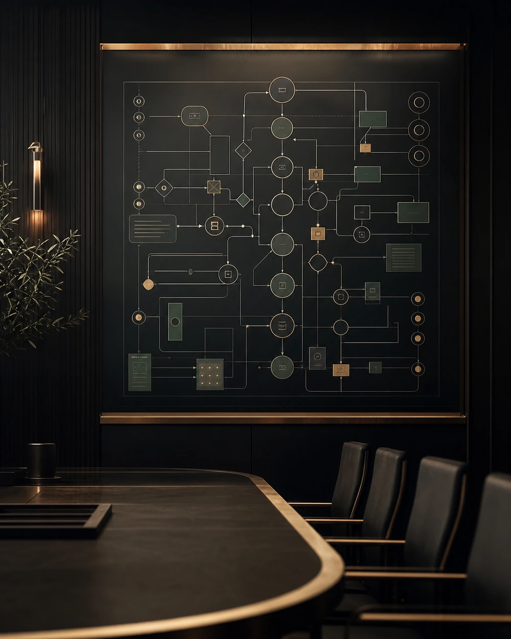 Organizational workflow map